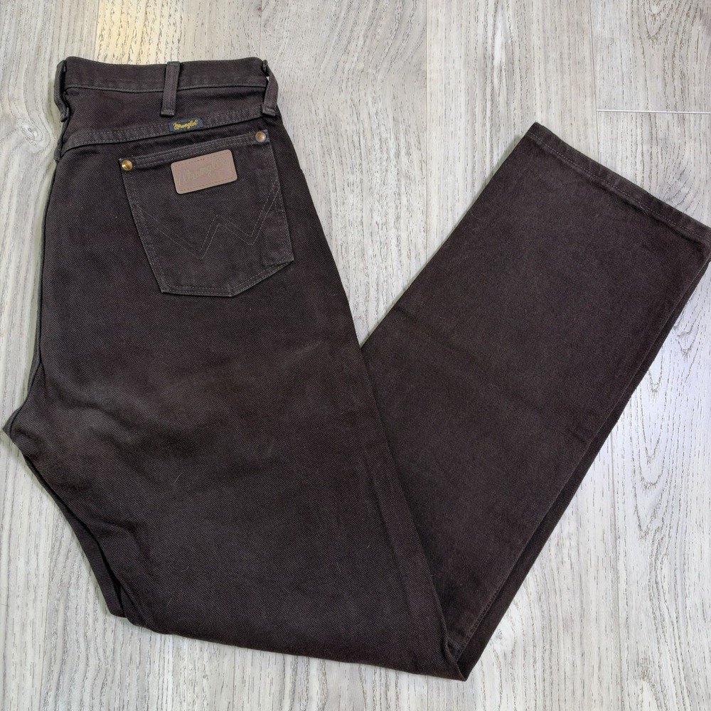 Wrangler Cowboy Cut Original Fit Brown Chocolate Jean 13MWZKL 34x34 Cotton